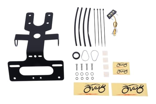 Support de plaque AVDB Yamaha XSR125 usiné CNC rigide sans catadioptre pour un arrière épuré