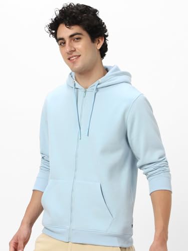 Image of Neostreak Men's Cotton Hooded Neck Zippered Sweatshirt