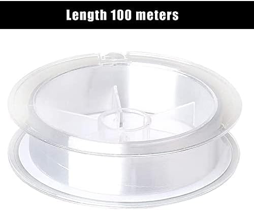 100 Meters Clear Nylon Fishing Line, Invisible Monofilament Wire Fishing Line Strong Nylon Fishing Thread for Sea Fishing