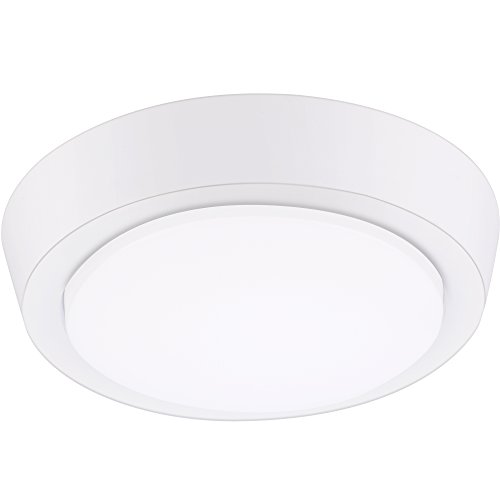 GetInLight 5 Inch Flush Mount LED Ceiling Light with ETL Listed, Soft White 3000K, Matte White Finish, IN-0302-1-WH