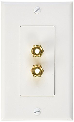 Audtek Electronics WP-2B Speaker Wallplate Double Banana/Binding Post