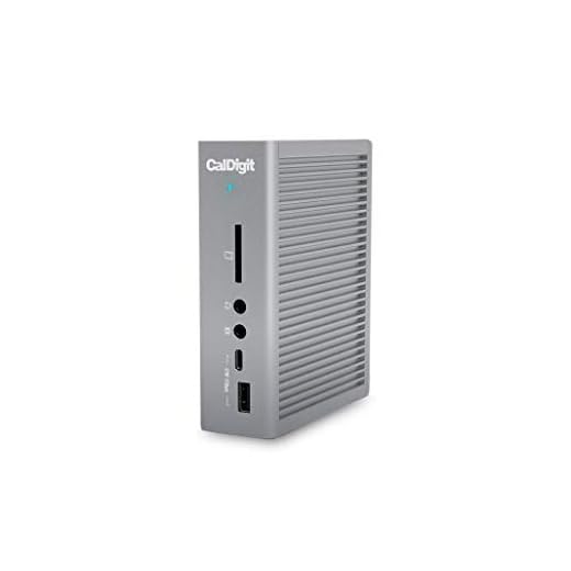CalDigit TS3 Plus Thunderbolt 3 Station d'accueil 85 W avec 7 ports USB 3.1, USB-C Gen 2, DisplayPort, UHS-II, carte SD, LAN, sortie optique, pour MacBook Pro et PC (rennewed) 0.7 Meter Cable gris