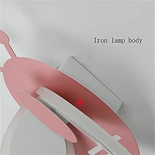 Modern LED Nursery Wall Light - Dimmable Bee Shape Lamp for Kids' Bedroom, 3 Color Temperatures, Creative Indoor Decor for Boys and Girls, Blue Bedside Lighting