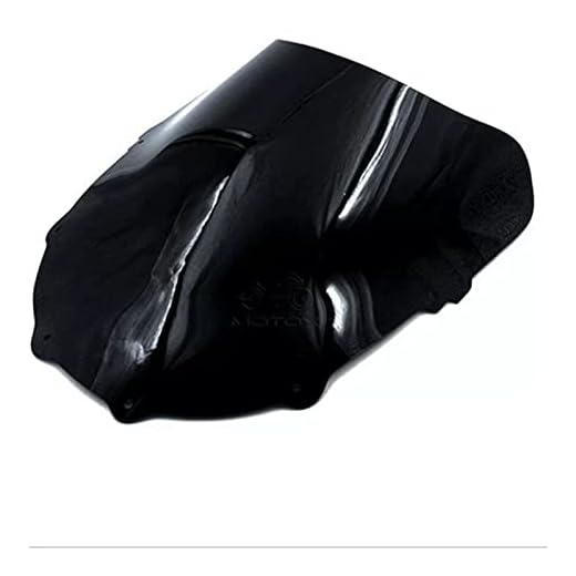 JUANJUAN Passar till Kawasaki ZZR1100 ZZR-1100 1993-2003 1994 1995 1996 1997 1998 1999 2000 2001 2002 Vindruta vindruta (Color : Black)