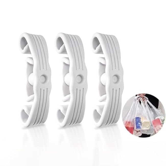 Heavy Duty Handle Holder Carrier | Heavy Duty Shopping Bag Holder | Comfortable Grip Hanger for Shopping Event Farmers Markets Picnic Parking Lot Bulk Item Transport Daily Errands Walking