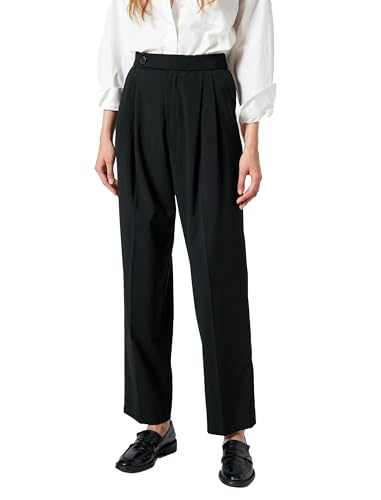 Pantalon droit Koton boutons premium : la coupe courte moderne pour une allure raffinée
