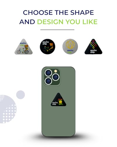 Image of Envirochip for Mobile Phone | EMF Harmonizer Chip | Patented Technology | CE Certified (Ether Black)