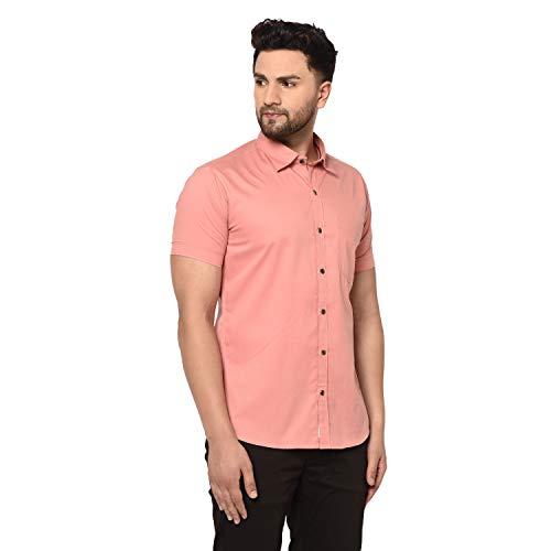 Image of Men Solid Slim Fit Shirt