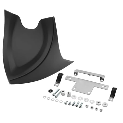 Carénage menton moto en noir mat, spoiler aérodynamique premium