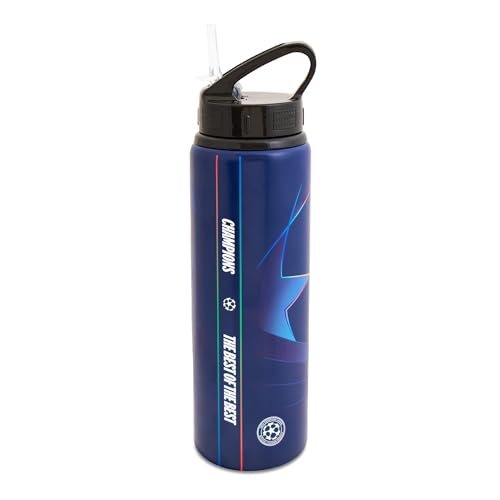 Hy-Pro Botella Deportiva de Aluminio 750ml Oficial UEFA Champions League, Azul, Ligera y Antigoteo miniatura 3