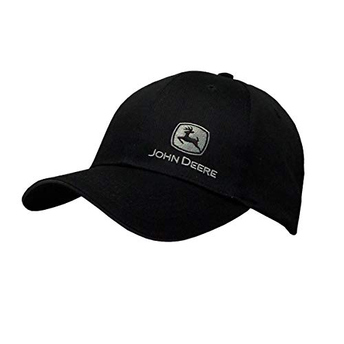 John Deere Black 100th Anniversary Cap Side Logo