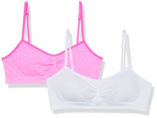 Fruit of the Loom Girls' Bra with Removable Cookies, 2-Pack