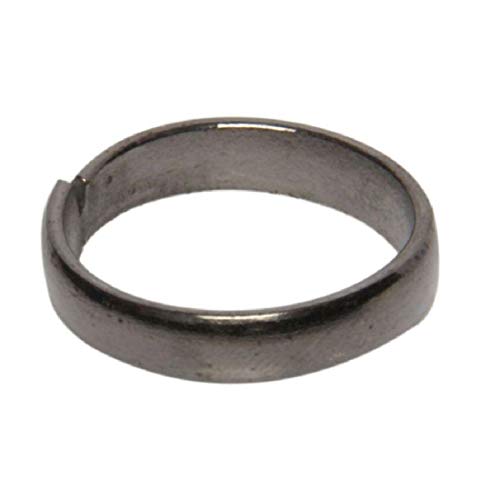 ASTRODIDI Black Horse Shoe Iron Ring Shani Dosh Niwaran Kale Ghode ki Naal Ka Challa (Ring Size 20)