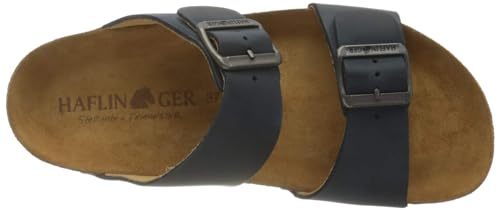 Image of HAFLINGER Andrea Elegant Leather Sandals with Rubber Sole and Cork Latex Footbed Unisex