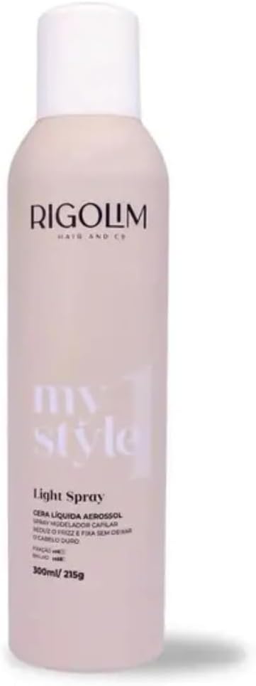 Spray Fixador Cera Líquida Capilar Rigolim 300ml para Finalização Modelagem e Controle de Penteados