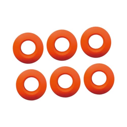 rockible 6Pcs Kayak Paddle Drip Rings Water Retaining Rings Non Slip Universal Kayak Oar Drip Rings Splash Guards for Boating, Rafting, Orange