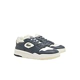 Lacoste Mens Lineshot Sneaker, DK Gry/Off WHT, 12