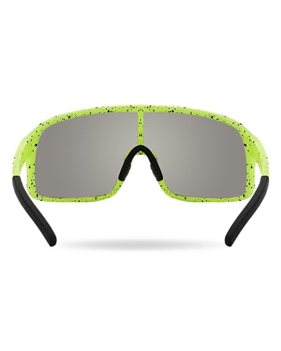 TYR Unisex Viejo HTS Sunglasses, Blue/Fluorescent Green3