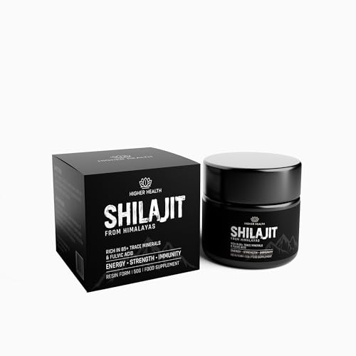 HigherHealth ™ Pure Organic Himalayan Shilajit Resin - 50g | Rich in Fulvic & Humic Acid, | Immune Support, Vitality Booster
