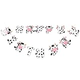 Décorations de ferme pour un anniversaire : les banderoles suspendues peuvent également servir de décor de fond pour prendre de magnifiques photos en famille. banderole animaux de la ferme