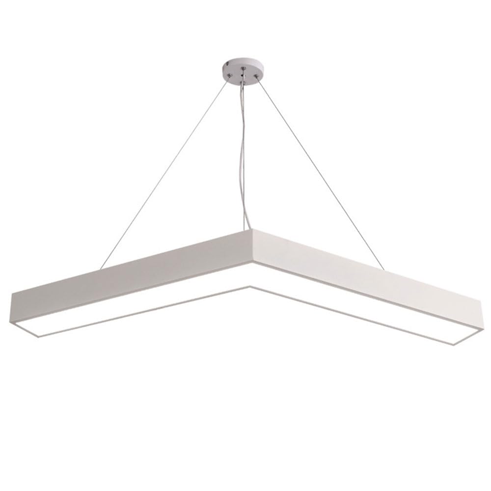 Suspension LED industrielle en acrylique blanche luminaire de plafond suspendu réglable