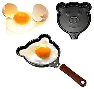 Micky Fry Pan Egg Fry Pan for Kitchen Stainless Steel Lovely Cartoon Shape Mini Non-Stick Egg Frying Pan Pack of 1