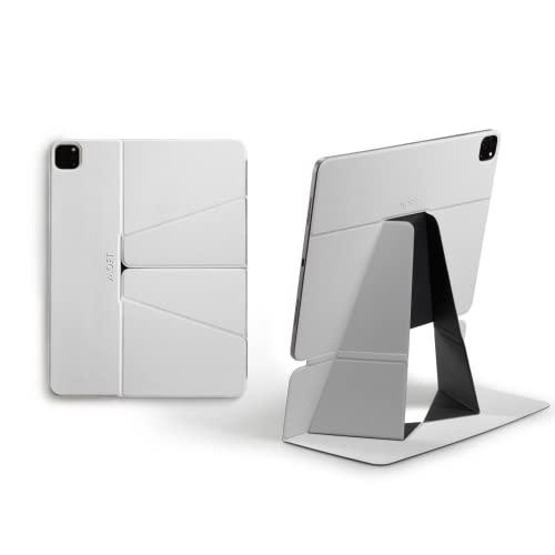 MOFT Adjustable Tablet Stand for Desk, Leather Folio iPad Tablet Stand Holder Magnetic Cover with Multiple Viewing Angles, Auto Wake/Sleep, Compatible