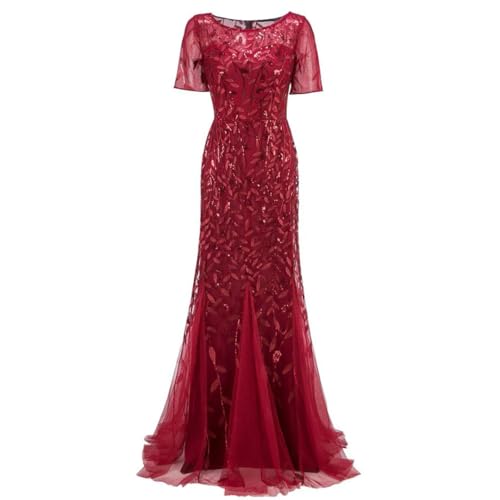 Women's Sexy Vintage Maxi Sequin Cocktail Dress Long Bridesmaid Prom Dresses Party Club Bodycon Dress3