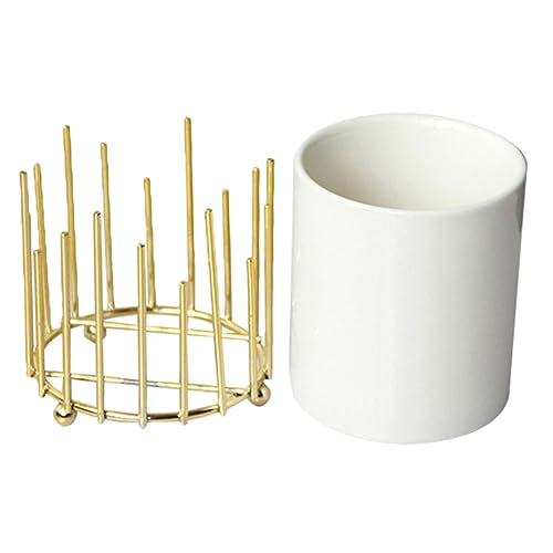 ABOOFAN Ceramic Cutlery Holder Elegant Utensil Container for Kitchen Counter and Chopstick Stand Practical Storage for Decor Finish