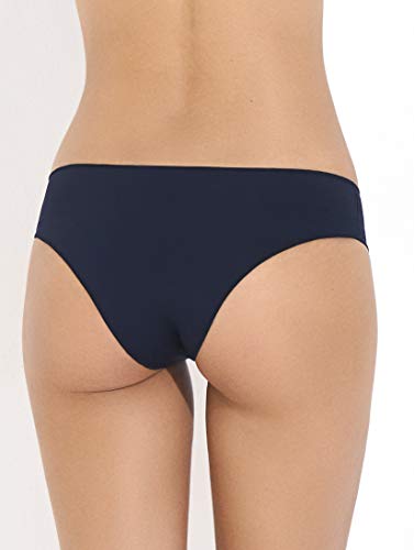 Kit 6 Calcinhas Tanga, Bonjour Lingerie, 2 Brancas, 2 Pretas, 2 Camurças, M