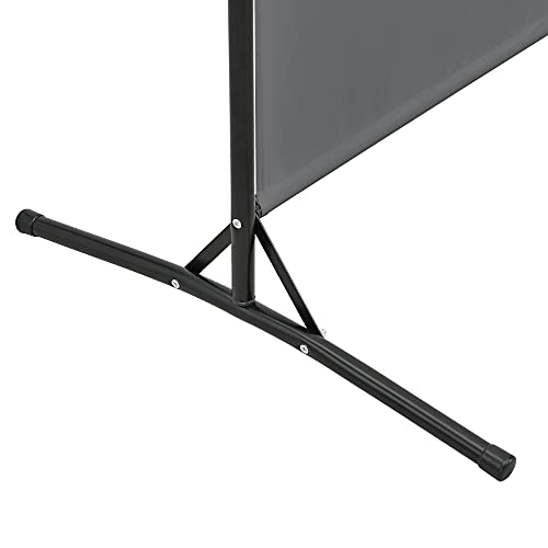 [en.casa] Raumteiler Tarazona 176x175cm Trennwand Paravent Sichtschutz Spanische Wand Dunkelgrau