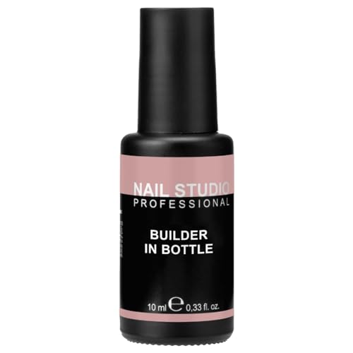 Nail Studio Builder-in-bottle, Base Semipermanente Unghie, Viscosità Medio-Alta, Con Fibre Di Vetro E Vitamine, Prodotto Sicuro 7-Free, N.4, 10 ml