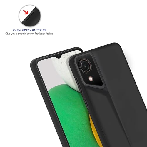 Image of Amazon Brand - Solimo Ultra-Thin Blade Runner Series Matte Finished Camera Protection Soft Back Cover for Samsung Galaxy A03 Core - Black