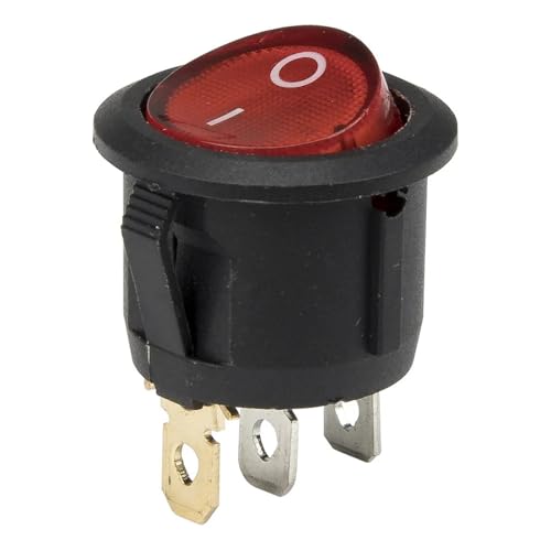 Interrupteur à bascule rond 3 broches 220V KCD1-102N-5 jaune lot de 100