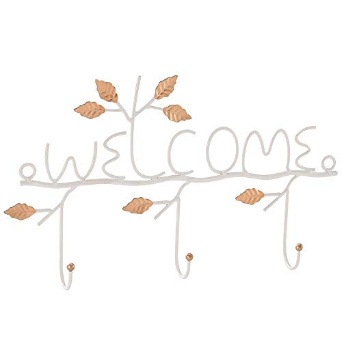 WANDOM WILLKOMMEN Türöffnung Mantel Mantel Mantel Schal Kleider Handtuchhalter Weiß