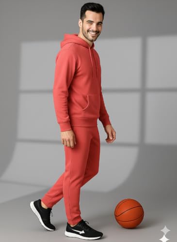 Image of Mack Jonney Solid Track Suit for men | Co-ord Set | Warm Fleece Tracksuit Set | Full Sleeve Hoodie