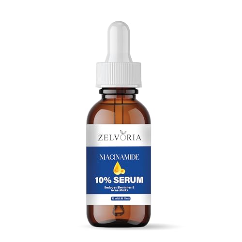 Image of 10% Niacinamide Face Serum with Hyaluronic Acid, Vitamin C & E | Brightening, Hydration & Oil Control | Reduces Acne Marks & Pores | Serum for Men & Women | Suitable for All Skin Types (30ML)