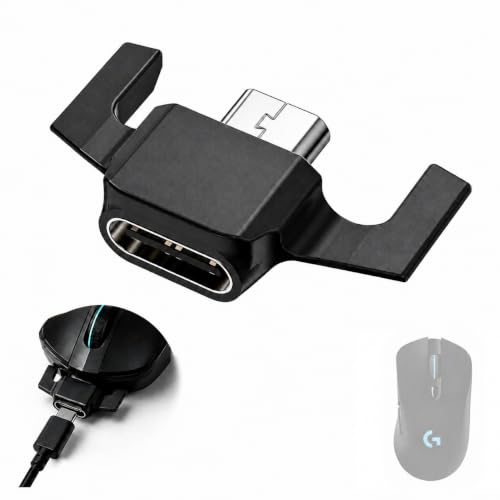 EC Support �݊��i Logitech G PRO Wireless/G PRO X SUPERLIGHT/G PRO X Superlight 2 ��p Micro USB �� Type-C �ϊ� �A�_�v�^�[ �[�d �f�[�^�]�� ���W�N�[�� ���C��