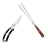 ibasenice 1 Satz Küchenschere Grill Knochen Entbeinen Fleisch Tragbar Scheibe Metzger Essen Scheren Hühnerschere Für Die Küche Geflügelschere Mehrzweckschere Rostfreier Stahl