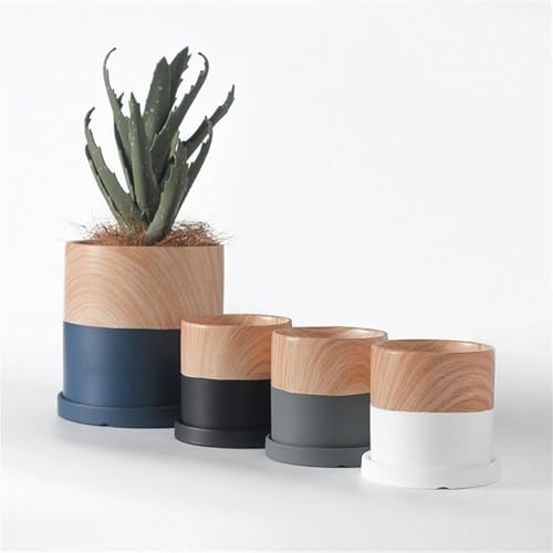 Pots de fleurs avec plante verte décorative de bureau et maison - 3