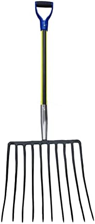 Forgecraft 10 Tines Forged Ensilage Seed Fork W/Deltaic Fiberglass Handle! Assembled in USA!