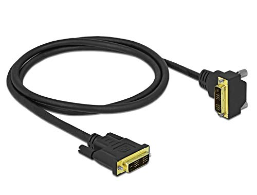Delock Cable DVI 18+1 Macho a 18+1 Macho acodado 2 m