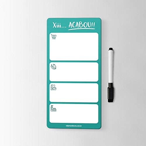 Ímã de Geladeira Xiii. Acabou!!-cinza