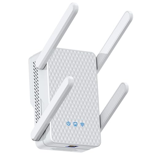 2026 WiFi 6 Extender Signal Booster, Longest Range up to 12000 sq.ft for Home, AX3000 Dual Band WiFi Repeater, 10X Faster Access Point