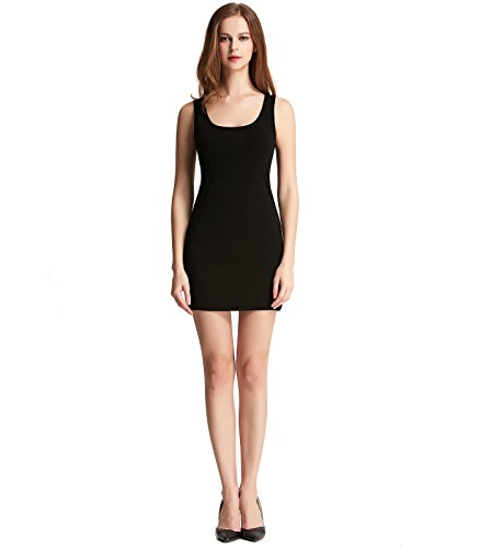 Liang Rou Camiseta elástica Espalda Cruzada Extra Larga de Cuello Redondo Mujer Cover