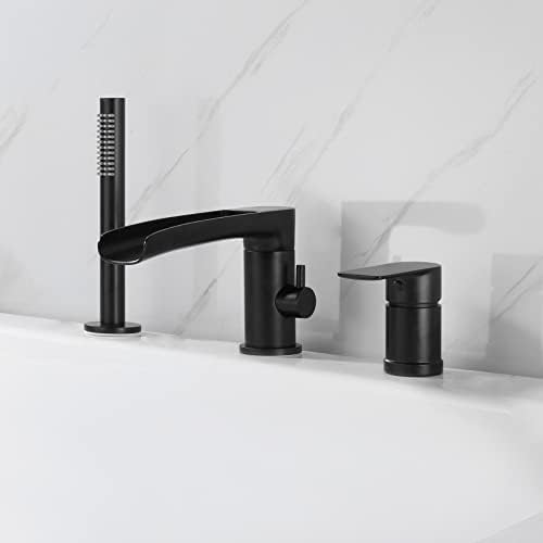 Ultimate Luxury: 3-Hole Roman Faucet with Hand Shower Review