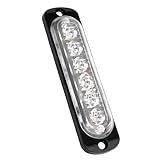 GZ5CG 12V 24V LED White Light Thin 6LEDs Waterproof for UTV Truck RV Dome, Step, Under Dash, Truck Bed, Trunk, Boat Interior, 1 Pc