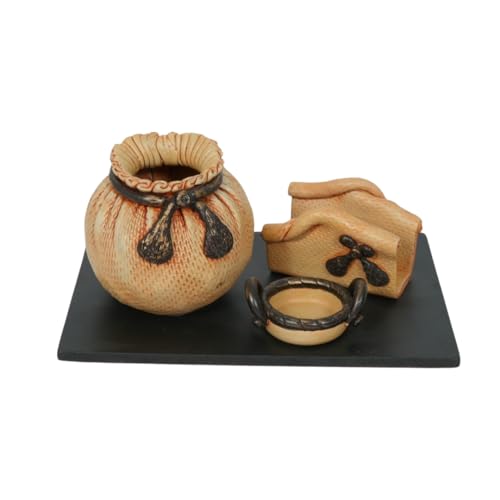 Image of Decorative Embossed Design Pencil and Pen Stand | Desk Organizer for Stationery Storage | Suitable for Office Desk, Study Table, Home and Workspace Use (Design 7)
