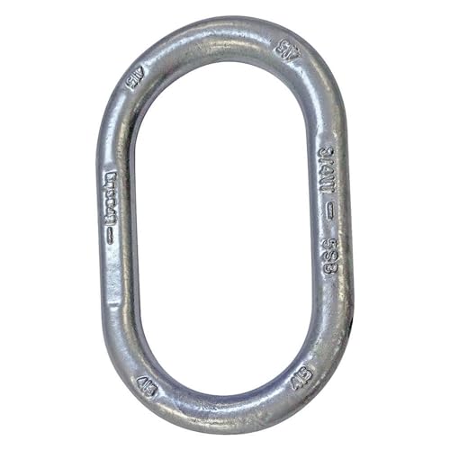 Crosby 1014285 A-342 Alloy Master Link | 3/4 Inch Trade Size | 12,300 Lb. Working Load Limit | Grade 100 Oblong | QUIC-CHECK Deformation Indicators | 5:1 Design Factor