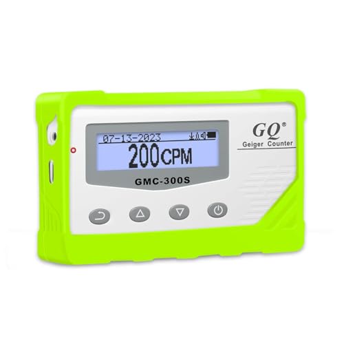 GQ GMC-300S Digital Nuclear Radiation Detector Monitor Meter Geiger Counter Radiation Dosimeter (Green Silicone Case)